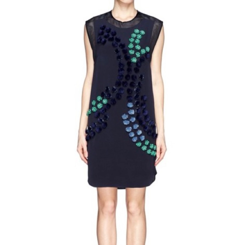 Philip Lim 3.1 Midnight Blue Pom Pom Dress